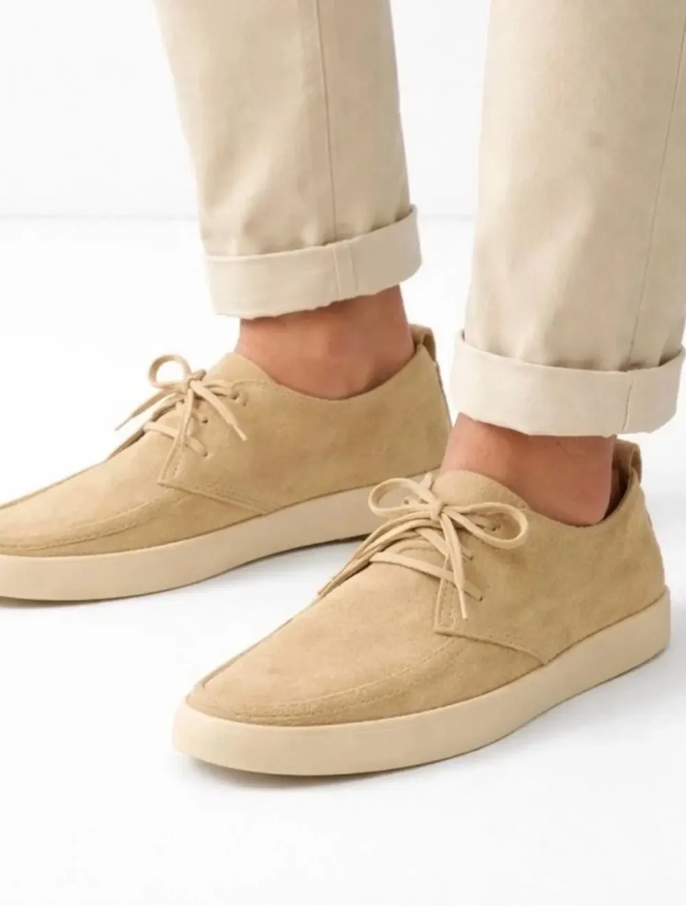 Everlane Desert Chukka Sneaker Boot Pebble Suede Leather Casual Sand NIB 8.5